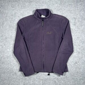 Jack Wolfskin Fleece Jacket Women's Size Small Purple Full Zip Polartec